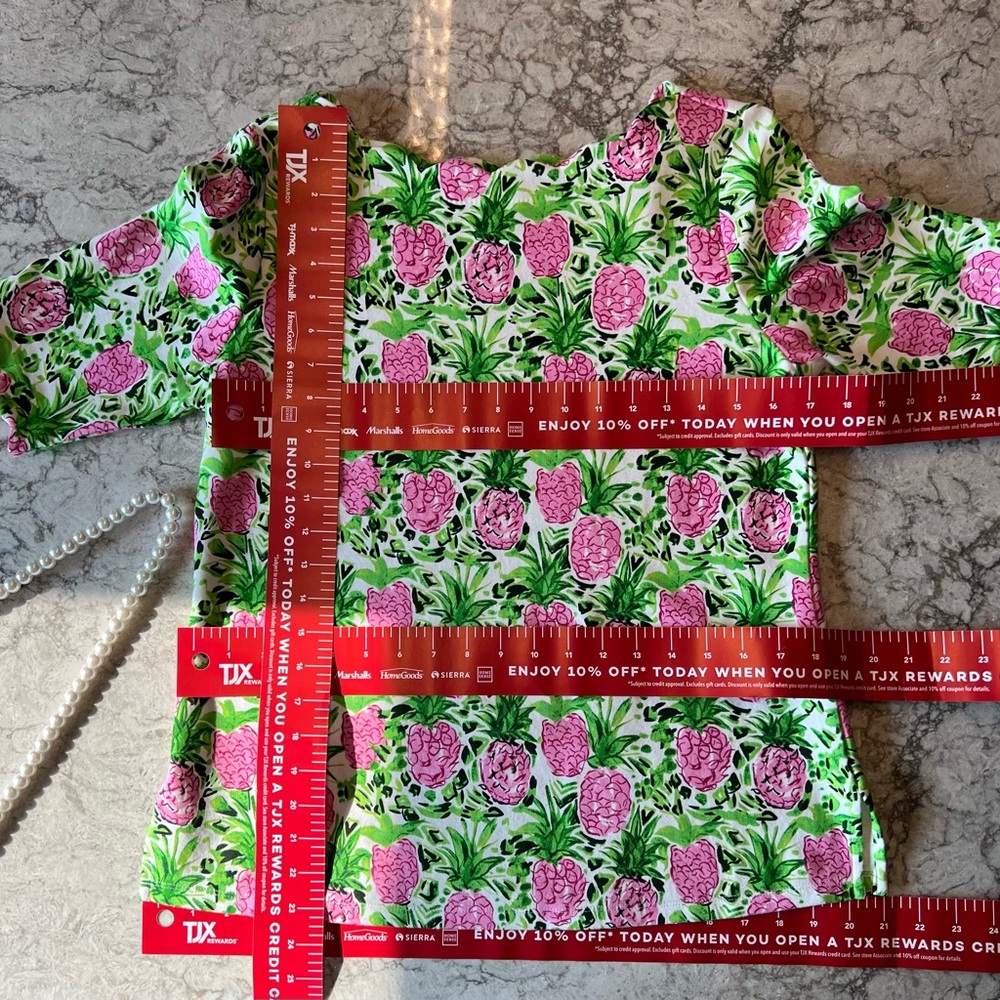 Charter Club Floral Scalloped Knit Top Size M - Picture 3 of 9